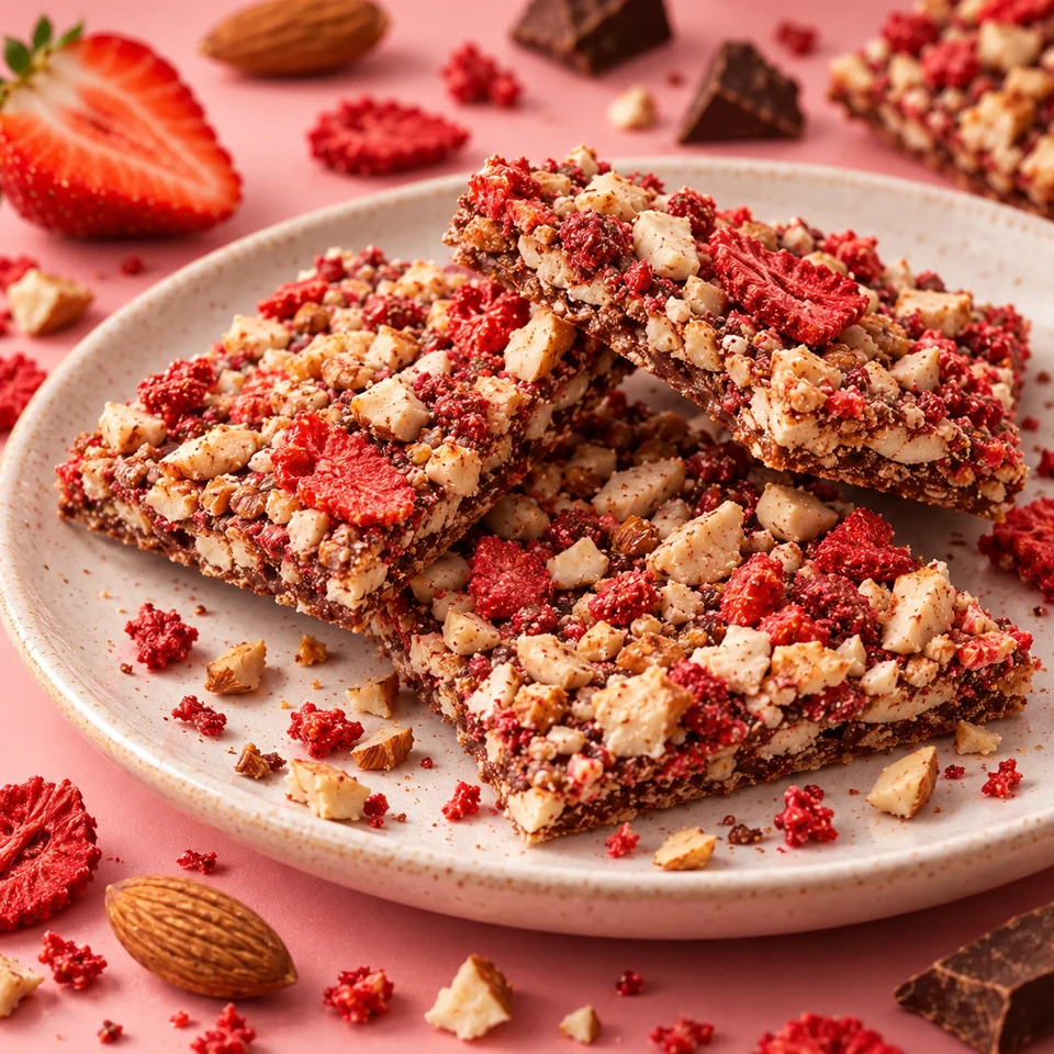 Dark Strawberry Almond Crunch